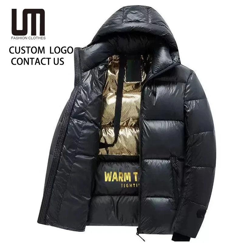 OEM Service Good Quality Winter Trending Men Casual Windproof Hooded Thick Parkas Vintage Classic Overcoat Bomber Jackets Coat