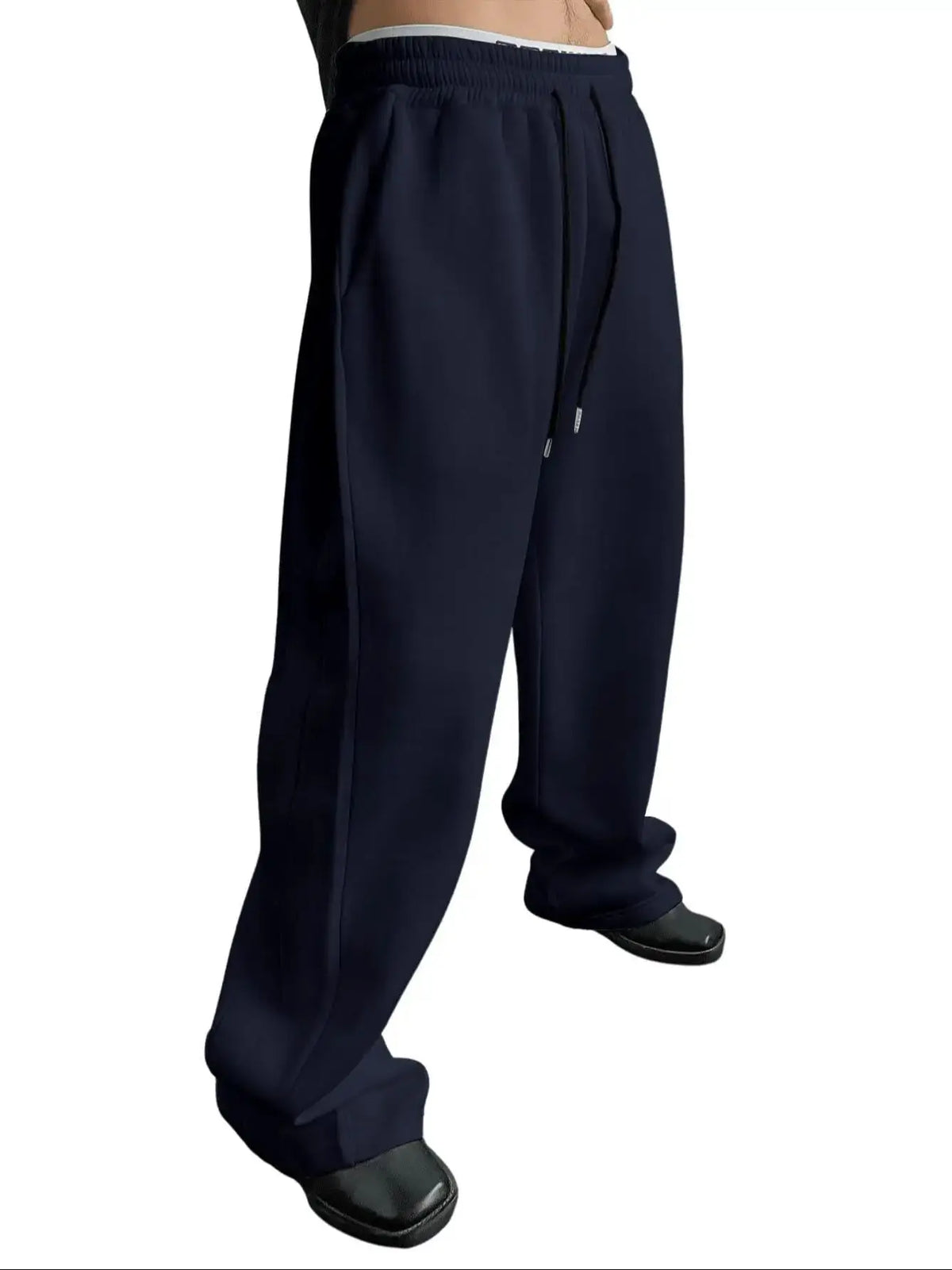 2026 Men's Wide Leg Sweatpants, European and American Men's and Women's Sweatpants, Waist Drawstring Straight Leg Loose Casual S