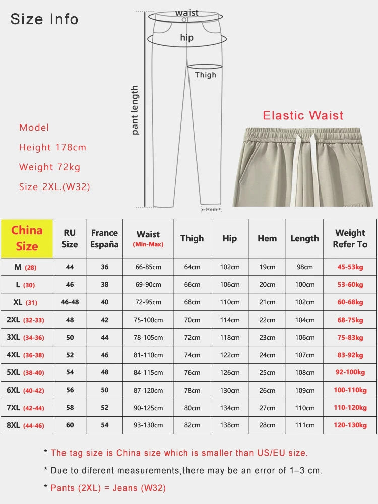 Winter Thick Warm Fleece Sweatpants Men Wide Leg Baggy Track Pants Casual Cotton Joggers Straight Thermal Trousers Big Size 8XL