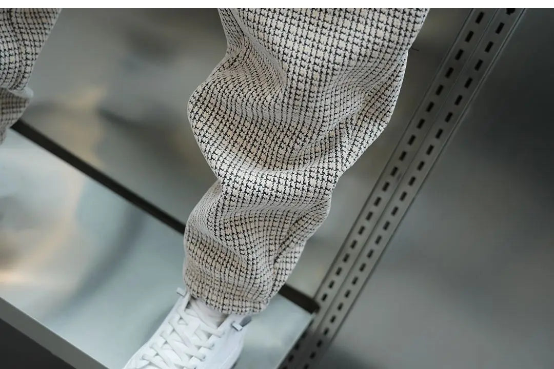 Fleece-lined Warm Plaid Pants Outdoor Casual Harem Pants Jogger Trousers Luxury Brand Men Clothing
