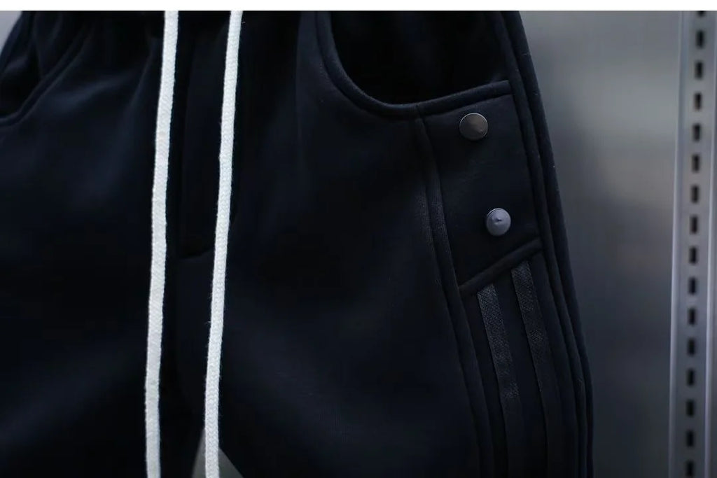 Men's Solid Color Embroidery Sports Sweatpants Trend New 2025 Spring Bunched Foot Pants Elastic Everything Small Foot Pants