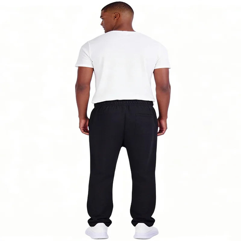 2026 spring autumn Men Casual Loose Drawstring Pants Fashion Sweatpants solid-color Corduroy trousers jogger training men Pants
