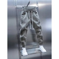 Men's Solid Color Embroidery Sports Sweatpants Trend New 2025 Spring Bunched Foot Pants Elastic Everything Small Foot Pants